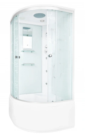 Фото душевая кабина dto 80x80 см em4580gm+el с гидромассажем и электрикой