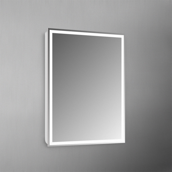 Фото зеркало с подсветкой belbagno 60 см spc-grt-600-800-led-btn