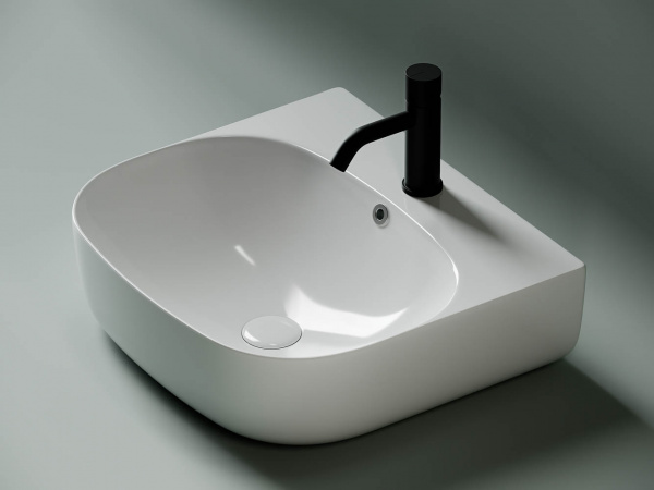 Фото раковина накладная ceramicanova element 49 см, цвет: белый cn5011