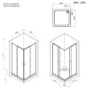 Фото душевое ограждение am.pm sunny 80x80 см w87g-403-8080-mt