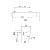 Фото смеситель для душа webert one-b nb870102740