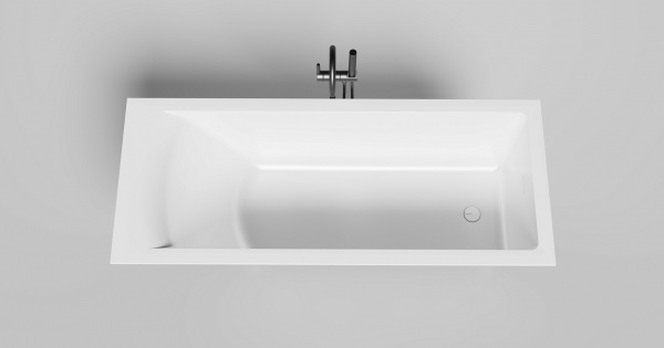Фото ванна из искусственного камня salini cascata kit 170x70 см 104813m матовая