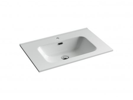 Фото раковина накладная ceramicanova element 71 см, цвет: белый cn7007