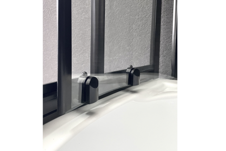 Фото душевое ограждение royal bath bk rb90bk-t-bl 90x90 см