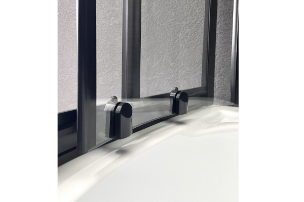 Фото душевое ограждение royal bath bk rb100bk-t-bl 100x100 см