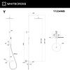 Фото душевая стойка whitecross y y1234nib, цвет: никель брашированный