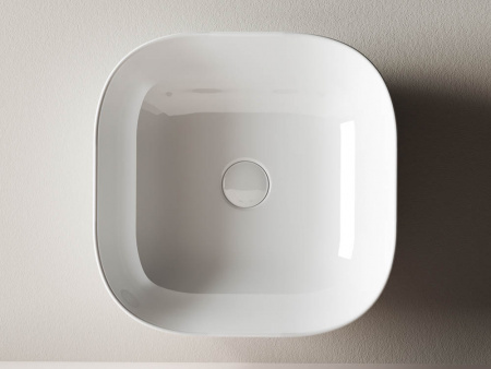 Фото раковина накладная ceramicanova element 42.5 см, цвет: белый cn6010