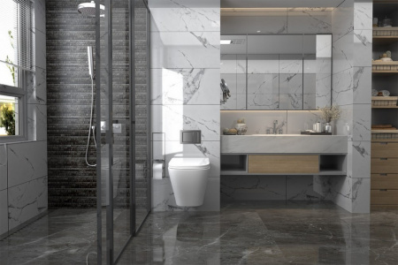 Фото унитаз с инсталляцией abber rechteck ac1201-ac0105-ac0120mch