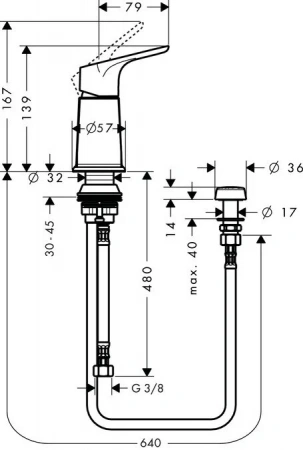 Фото смеситель для биде hansgrohe focus 31629000