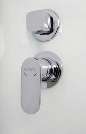 Фото душевая кабина esbano led elegancia es-l90cr 90x90 см