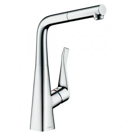 Фото смеситель для кухонной мойки hansgrohe metris 14781000