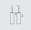 Фото ершик туалетный подвесной colombo design basic b2707