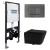 Унитаз с инсталляцией Abber Rechteck AC1201MB-AC0105-AC0120NG