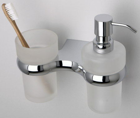 Фото держатель дозатора и стакана wasserkraft berkel k-6889