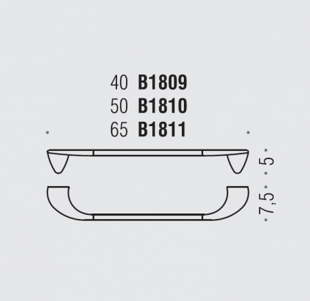 Фото полотенцедержатель colombo design khala 50 см b1810