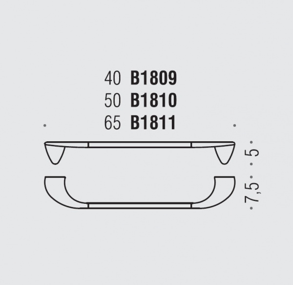 Фото полотенцедержатель colombo design khala 50 см b1810