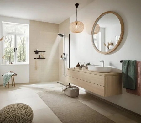 Фото душевая стойка hansgrohe pulsify 24240700