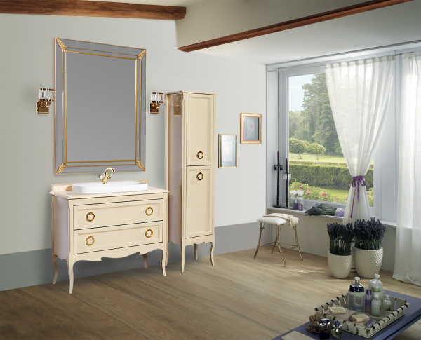 Фото тумба под раковину bagno piu moretta 2.0 120 см, цвет: матовый лак mr-1-122