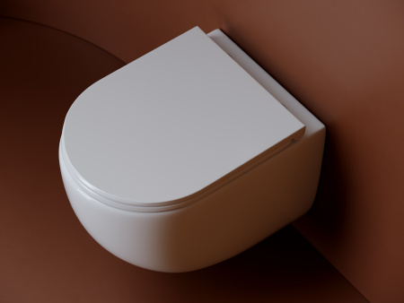 Фото унитаз подвесной, безободковый ceramicanova up cn4007