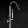 Фото напольный смеситель для ванны black&white u7752gm
