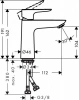 Фото смеситель для раковины hansgrohe talis e 71711000