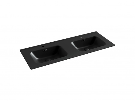 Фото раковина накладная ceramicanova element 121 см, цвет: черный cn7004mb