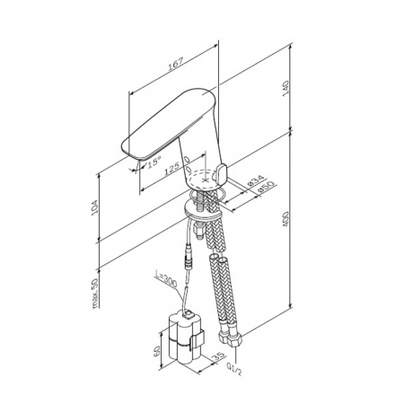 Фото смеситель для раковины am.pm inspire v2.0 f50a02300