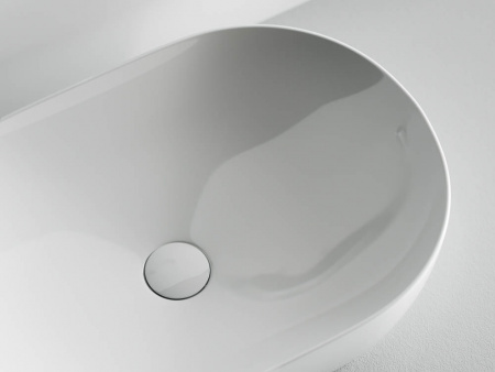 Фото раковина накладная ceramicanova element 60 см, цвет: белый cn5009