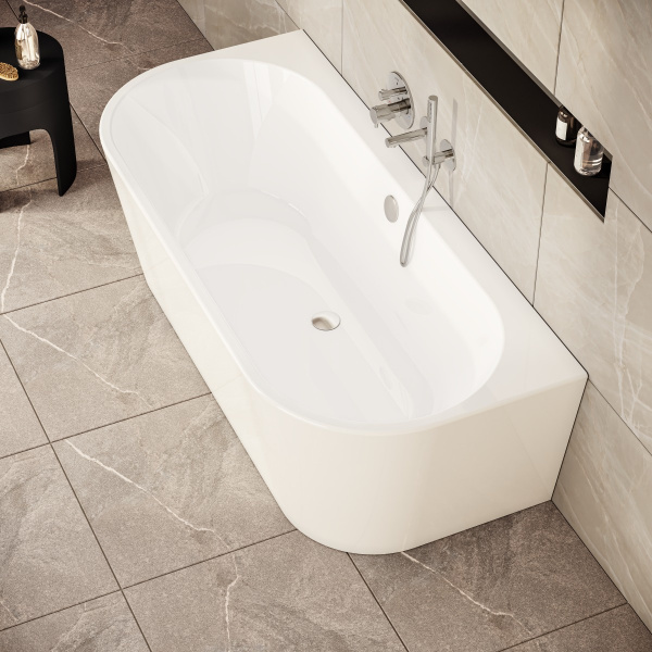 Фото акриловая ванна vitra geo 180x80 см 65420006000