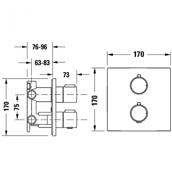 Фото смеситель для ванны duravit thermostatic th4200007010