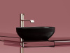 Фото раковина накладная ceramicanova element 50.2 см, цвет: черный cn6056mb