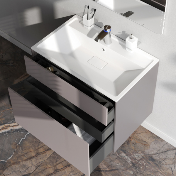 Фото тумба под раковину am.pm inspire v2.0  80 см цвет: серый m50afhx0803egm