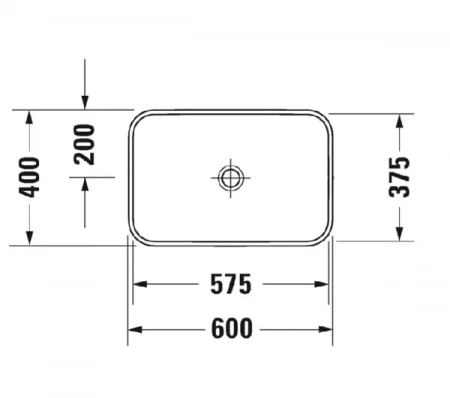 Фото раковина накладная duravit happy d.2 plus  60 см 2359606100