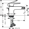 Фото смеситель для биде hansgrohe talis e 71720140