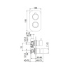 Фото встраиваемый смеситель для душа webert one-b nb880601740