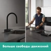 Фото смеситель для кухонной мойки hansgrohe aquno select 73831800