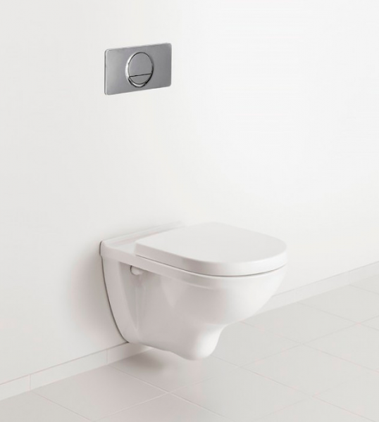 Фото унитаз подвесной с крышкой villeroy & boch o.novo 56 см 5660hr01