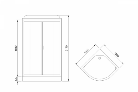 Фото душевая кабина royal bath нк rb100hk6-bt-ch  100x100 см