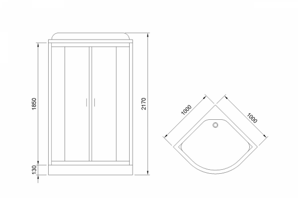 Фото душевая кабина royal bath нк rb100hk6-bt-ch  100x100 см