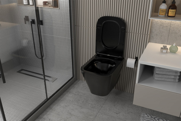 Фото унитаз с инсталляцией abber rechteck ac1201mb-ac0105-ac0120