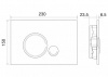 Фото клавиша смыва belbagno sfera bb014-sr-bianco