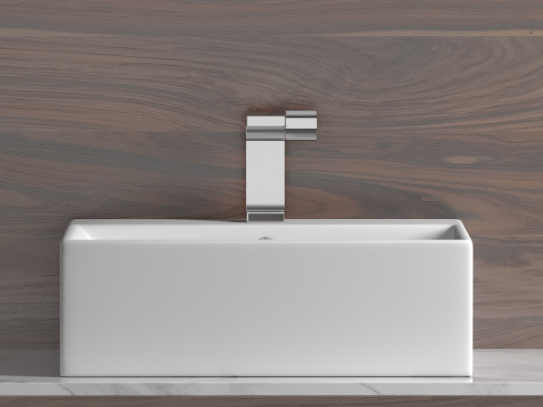 Фото раковина накладная ceramicanova element 50 см, цвет: белый cn6040