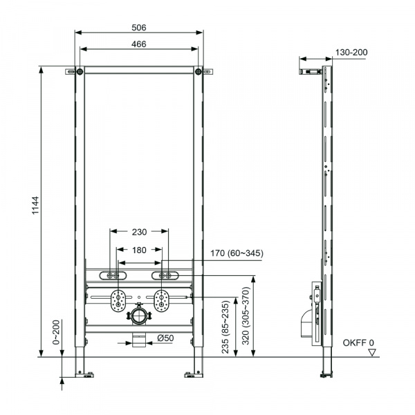 Фото инсталляция для биде tece spring s330000