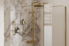 Фото душевая стойка с термостатом allen brau fantasy 5.11001-gb золото