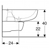 Фото биде подвесное geberit smyle 54 см 500.216.01.1