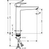 Фото смеситель для раковины hansgrohe talis e 71717340