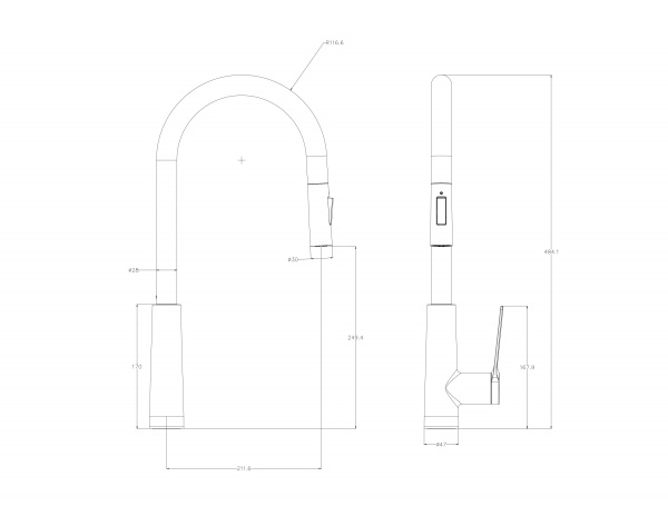 Фото смеситель для кухни wonzon & woghand, цвет: хром ww-a20782-cr