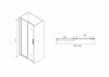 Фото душевая дверь abber schwarzer diamant 150 см ag30150bh