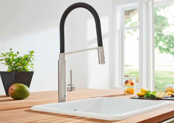 Фото смеситель для кухни grohe concetto new 31491000, цвет: хром