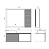 Фото тумба с раковиной comforty геленджик 120 см 00-00017877